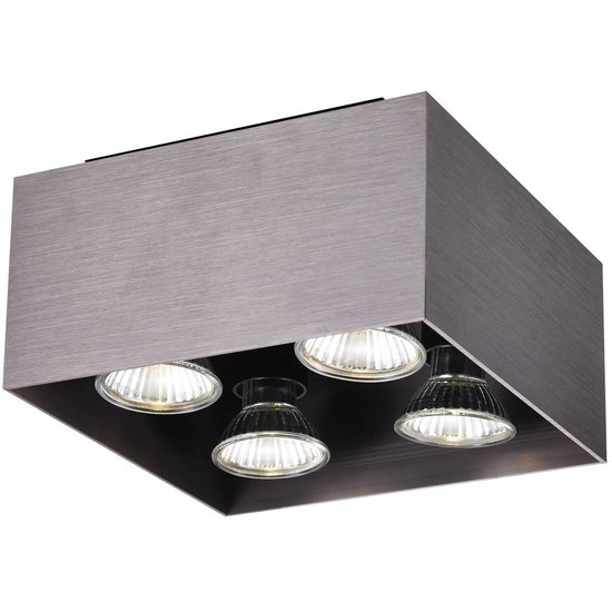 Fantasia Kubo plafonnier carré blanc, 180x180x110mm, avec 4x GU10 LED 5W 2700K variable