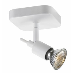 Plafonnier spot GU10 blanc ou noir sur tige 5W LED