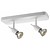 Plafondlamp wit of zwart GU10 spot op stang 2x5W LED
