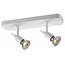 Ceiling lamp white or black GU10 spot on rod 2x5W LED