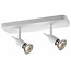 Fantasia Sonar II black ceiling lamp with 2 GU10 LED spots of 5W on a rotating rod, 2700K, dimmable