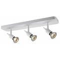 Plafonnier 3 spots blanc ou noir GU10 3x5W LED