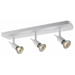 Deckenleuchte 3 Spots weiß oder schwarz GU10 3x5W LED