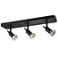 Fantasia Sonar II Deckenleuchte mit 3 GU10-Spots, schwarz, LED 3x5W inklusive, 2700K, dimmbar, 44 cm lang