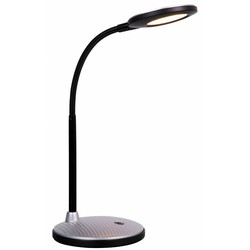 Lámpara de escritorio LED negro con amarillo/rojo/plata 365mm 5W