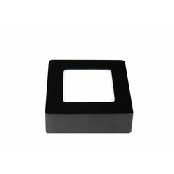 Dimmable ceiling lamp square led white black 120x120mm 6W