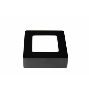 Dimmable ceiling lamp square led white black 120x120mm 6W