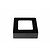 Dimmable ceiling lamp square led white black 120x120mm 6W