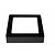 Dimmable ceiling lamp square LED white black 175x175mm 12W
