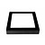 Dimmable ceiling lamp square LED white black 235x235mm 18W