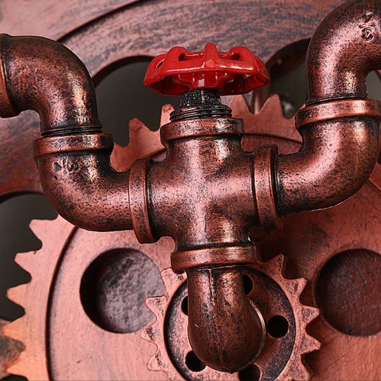 Aplique industrial rueda y válvula 420mm Ø 2xE27