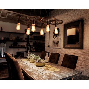 Industrial pendant light with 6 wheels for LED lighting
