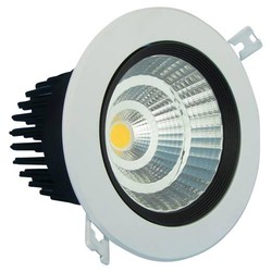 Recessed LED spot 7W 24°/60° 75mm hole size white-black