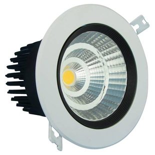 Spot LED encastrable 7W 24°/60° diamètre de trou 75mm blanc-noir