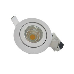 Recessed spot LED 5W, tiltable, white or grey, IP45