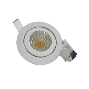 Inbouwspot LED 5W richtbaar grijs/wit 30°40°60°90° IP45