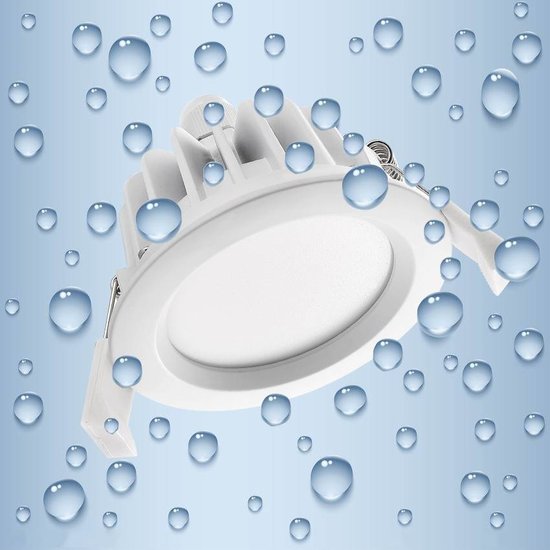 Aquatico Foco empotrable IP65 LED 8W, haz 140°, regulable de serie, con driver incluido
