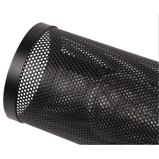 Lámpara colgante industrial con 3 pantallas negras de 25cm