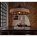 Industriële hanglamp met touw 43cm diameter E27