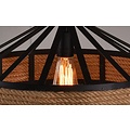 Industrial hanging lamp with rope 43cm diameter E27