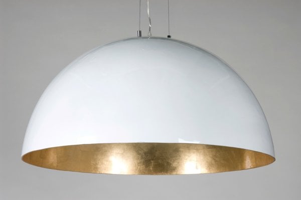 Grote hanglamp koepel wit, zwart of zilver 70cm Ø | My LED