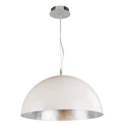 Grote hanglamp koepel wit, zwart of zilver 70cm Ø