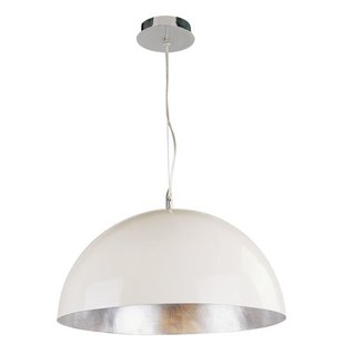 Big pendant light industrial white, black or silver 70cm Ø