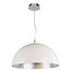 Grand luminaire suspendu noir, blanc ou argent 70cm Ø