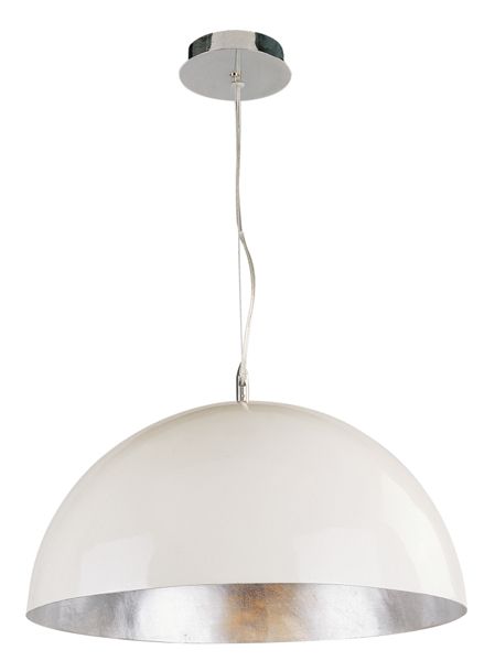 ondernemen druk Sturen Grote hanglamp koepel wit, zwart of zilver 70cm Ø | My Planet LED