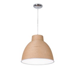 Luminaire suspendu moderne papier blanc ou brun 50cm Ø