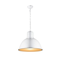 Industriële hanglamp wit, beton, zwart 53cm Ø E27