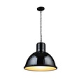 Industriële hanglamp wit, beton, zwart 53cm Ø E27
