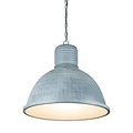 Lustre industriel noir, blanc, béton 53cm diamètre