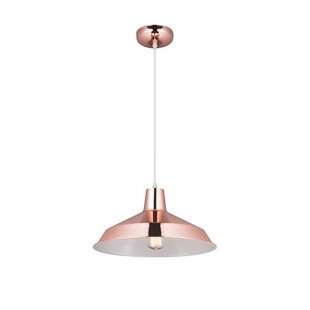 Lámpara colgante industrial cobre, negro, blanco, hormigón 40cm Ø