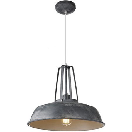 Industrial Pendant Light Black White Concrete 45cm O Myplanetled
