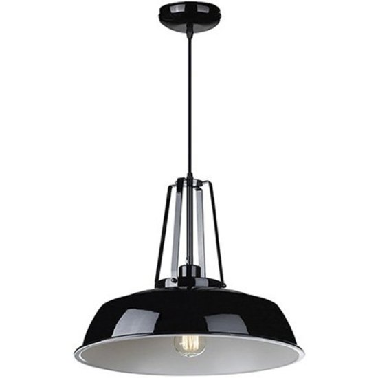 Industrial pendant light black, white, concrete 45cm Ø