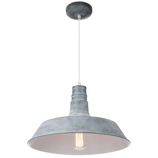 Industriële hanglamp zwart, wit, beton 45cm diameter