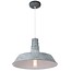 Industriële hanglamp zwart, wit, beton 45cm diameter