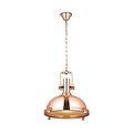 Lámpara colgante industrial cromo, cobre o niquel satinado 40cm Ø