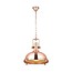 Industrial pendant light chrome, copper or nickel satin 40cm Ø