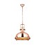 Lámpara colgante industrial cromo, cobre o niquel satinado 40cm Ø