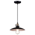 Vintage pendant light black lamp shade 26, 35cm Ø