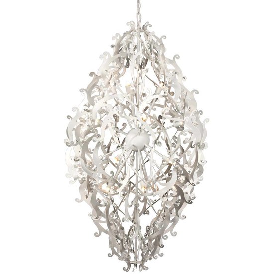 Design hanglamp grijs, zwart, wit sierlijk 150cm H G9x20