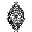 Lustre de luxe design noir, blanc, gris 113cm H