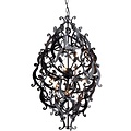 Design hanglamp grijs, zwart, wit sierlijk 89cm H G9x8