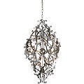 Metal pendant light black, white, grey elegant 89cm H