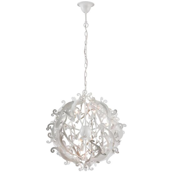 Design hanging lamp grey, black, white round 51cm Ø G9x8