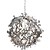 Design hanglamp grijs, zwart, wit rond 51cm Ø G9x8