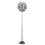 Luxus-Stehlampe Chromkugel mit Streifen 160cm