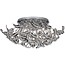 Design ceiling lamp chrome garlands 65cm Ø G9x19